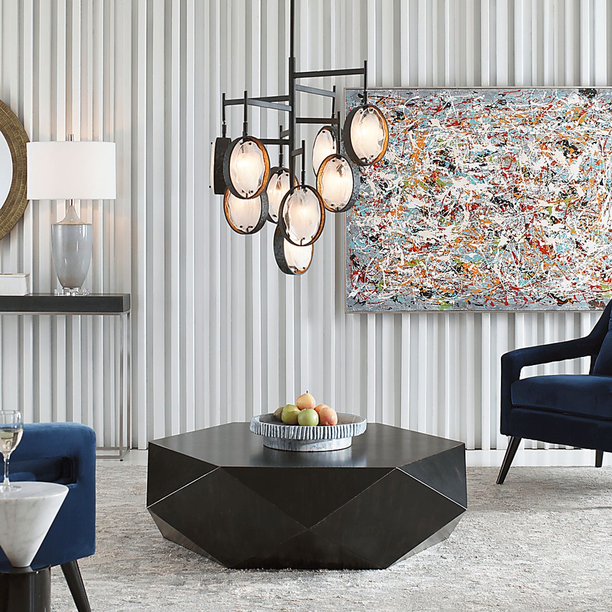 Taluga Edge Bronze Chandelier