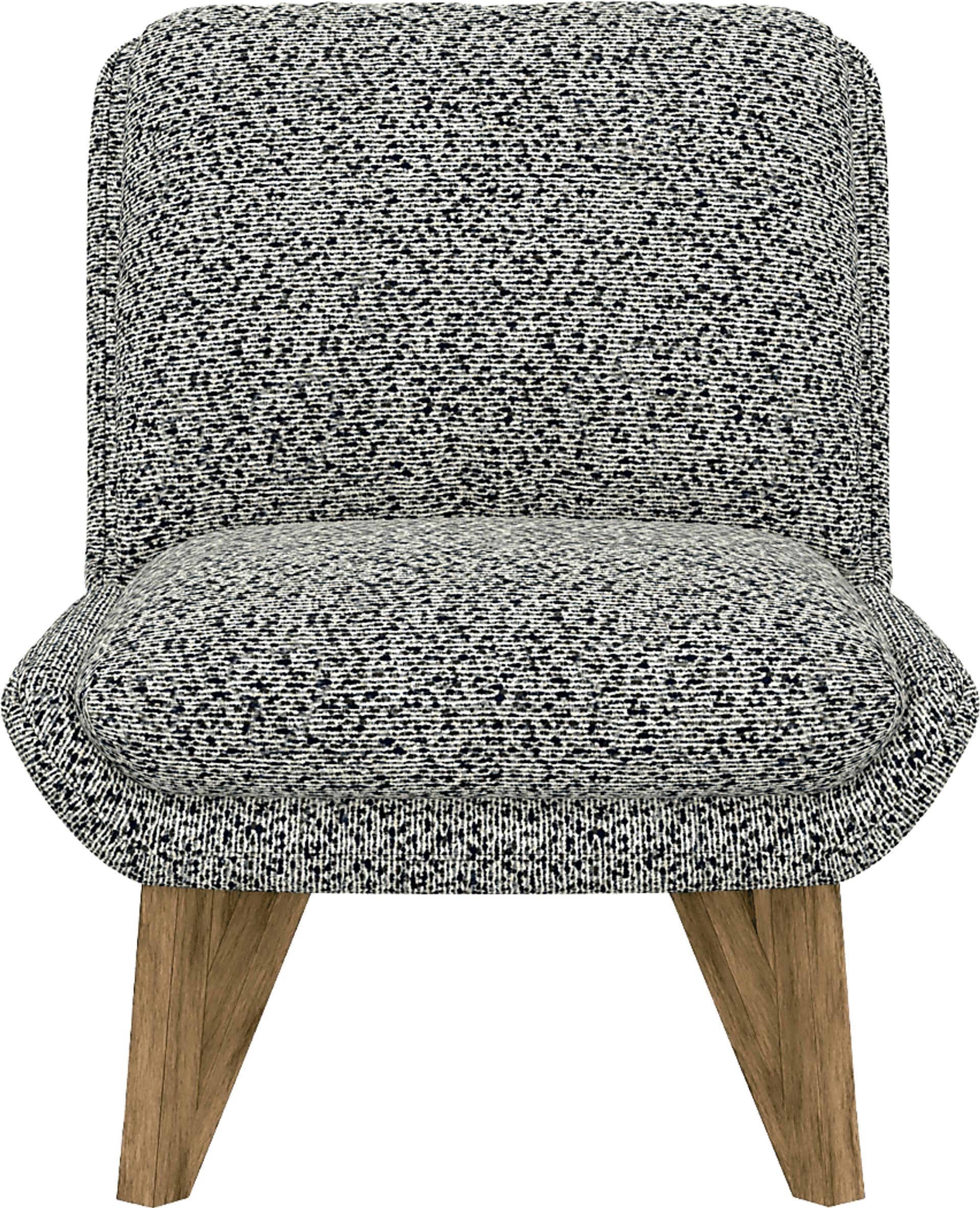 Talwrn Blue Armless Accent Chair - Image 3