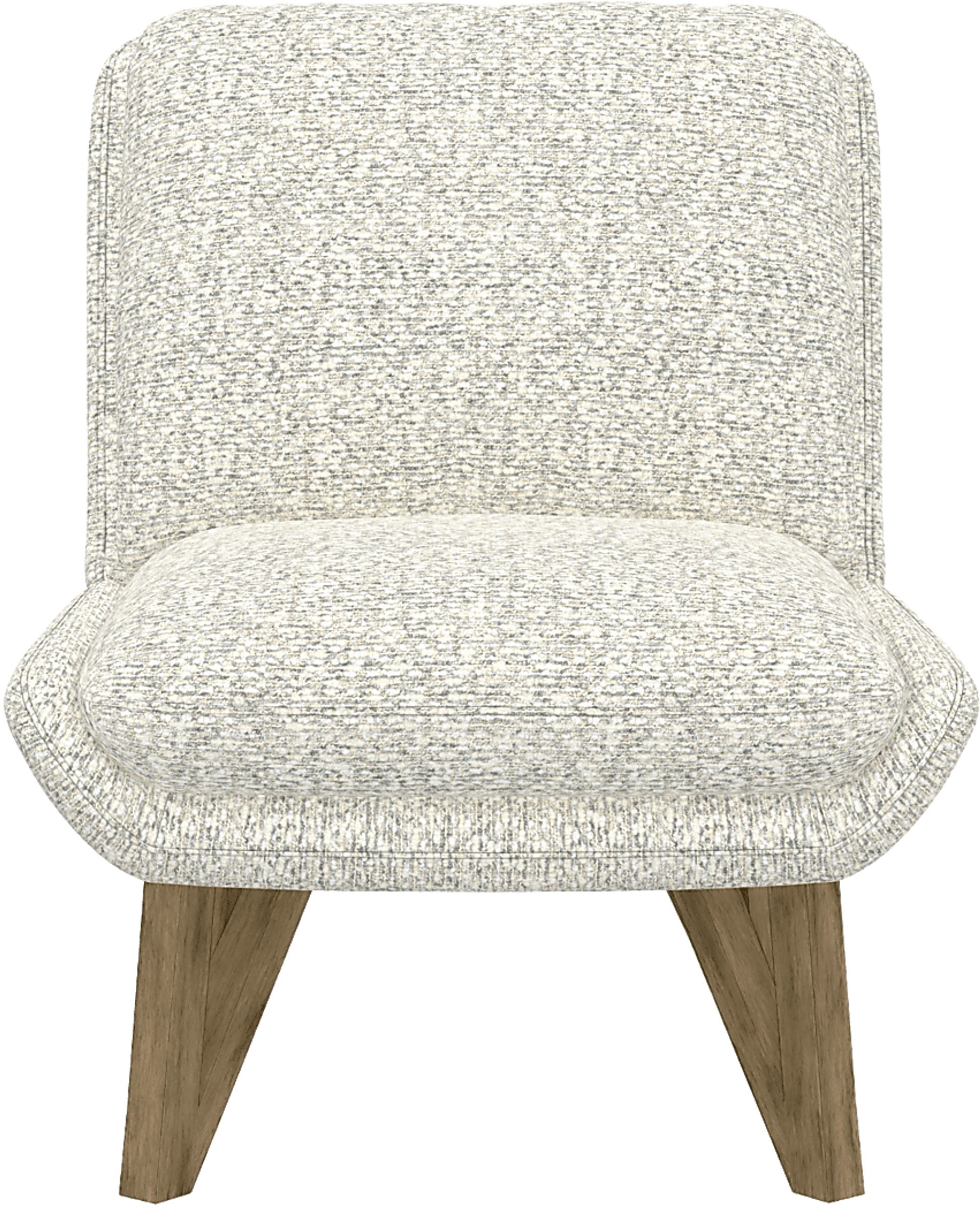 Talwrn Dark Gray Armless Accent Chair - Image 3