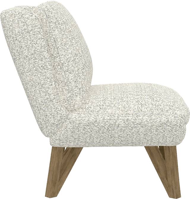 Talwrn Dark Gray Armless Accent Chair - Thumbnail - Image 4