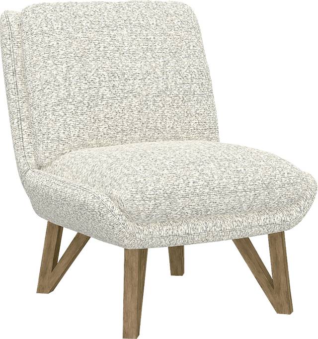 Talwrn Dark Gray Armless Accent Chair - Thumbnail - Image 1