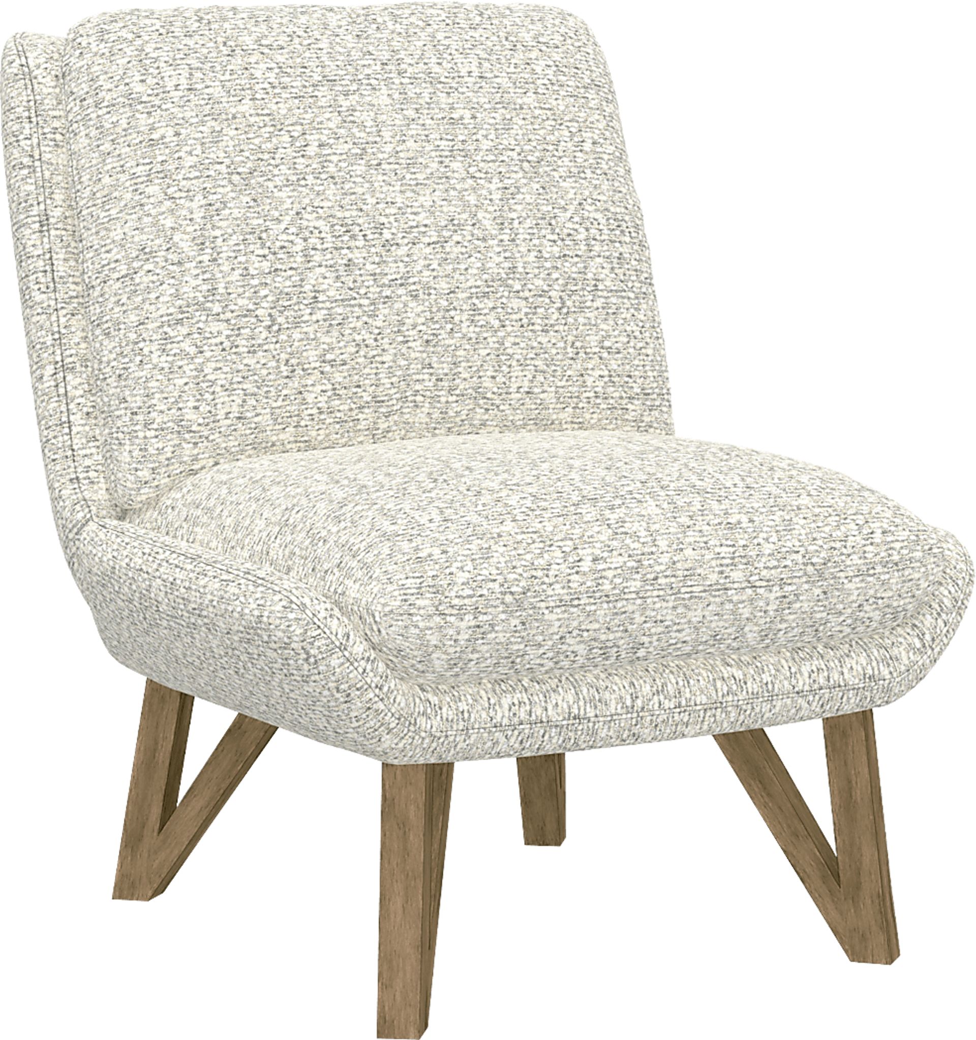 Talwrn Dark Gray Armless Accent Chair - Image 1