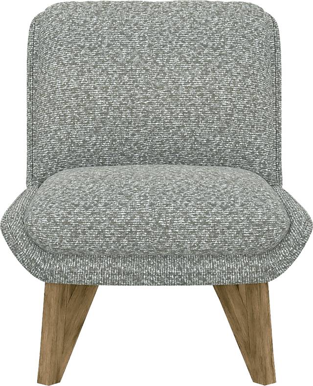 Talwrn Gray Armless Accent Chair - Thumbnail - Image 3