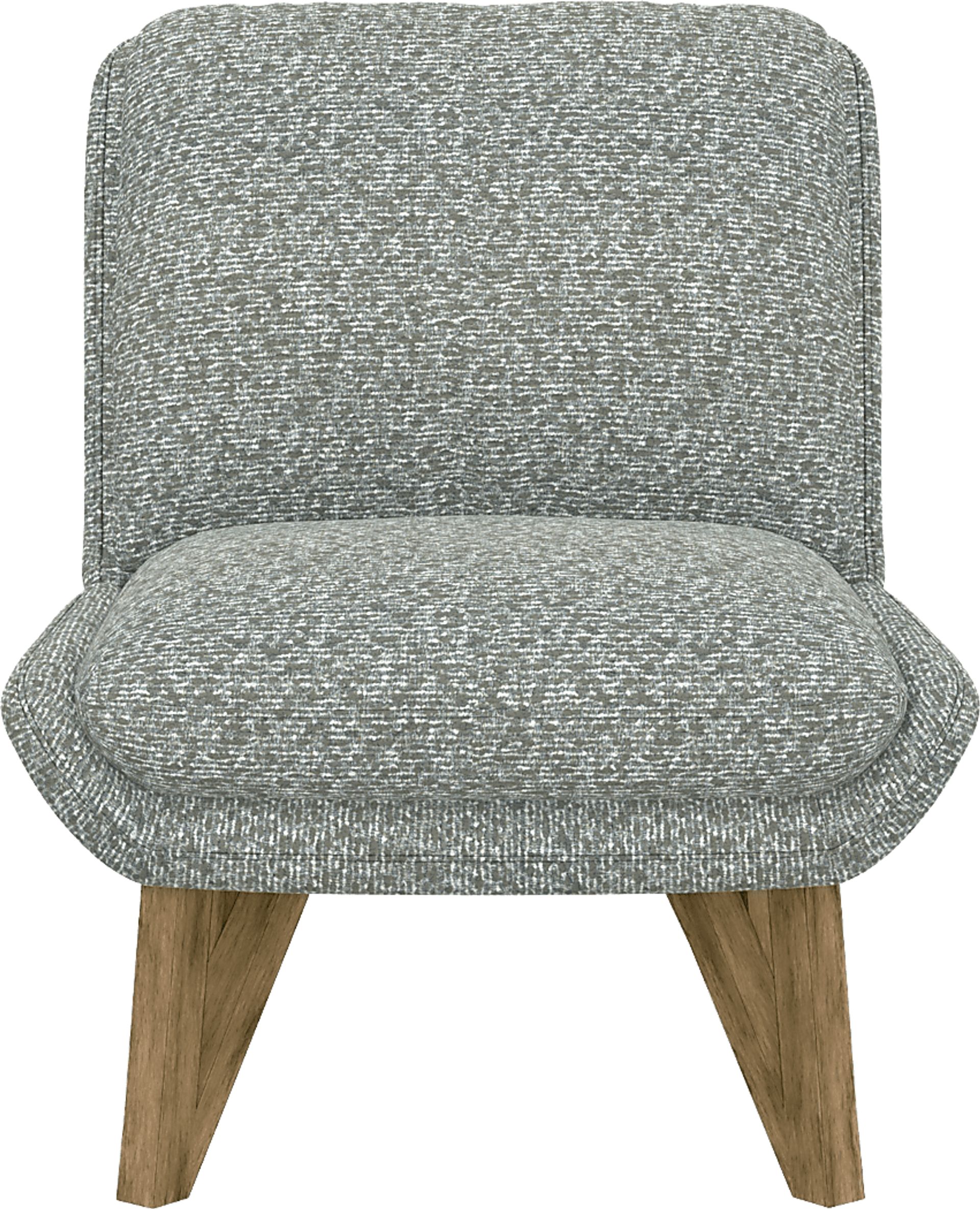 Talwrn Gray Armless Accent Chair - Image 3