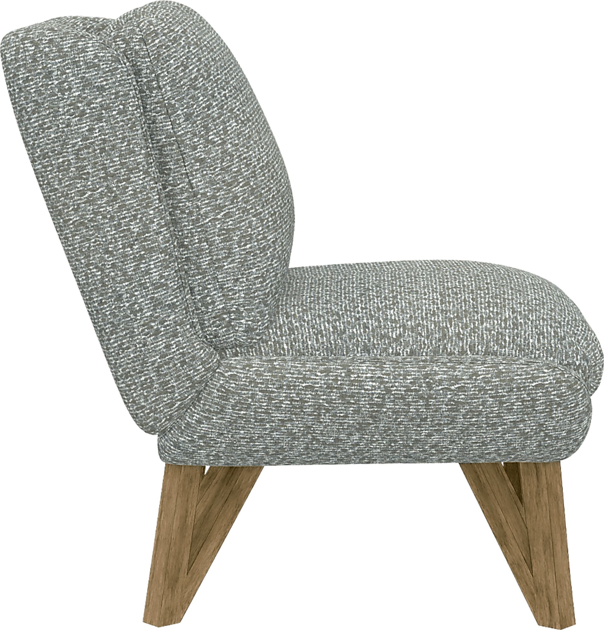 Talwrn Gray Armless Accent Chair - Image 4