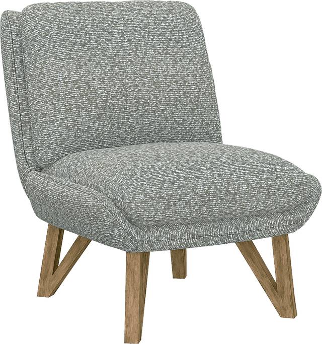 Talwrn Gray Armless Accent Chair - Thumbnail - Image 1