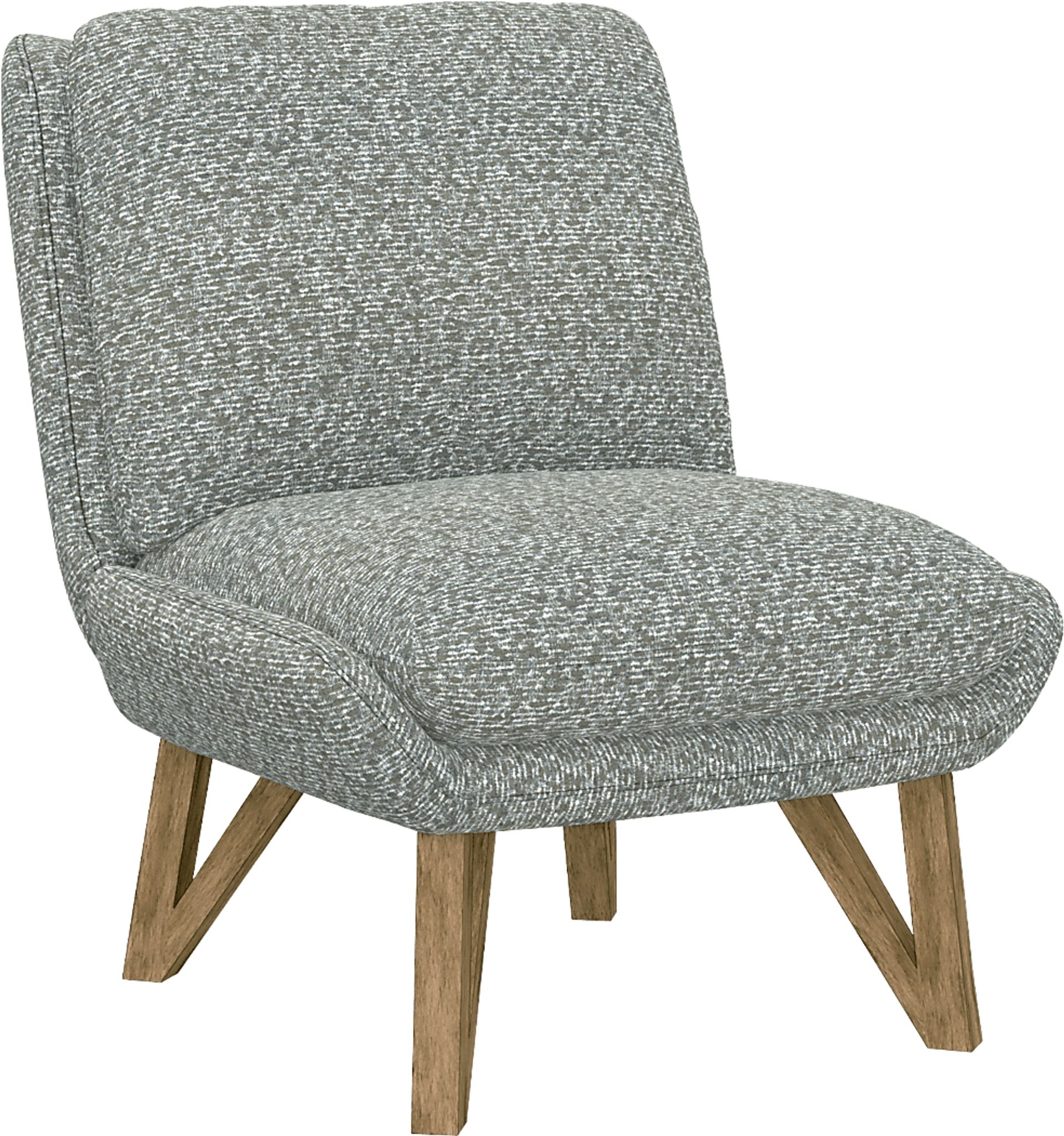 Talwrn Gray Armless Accent Chair - Image 1