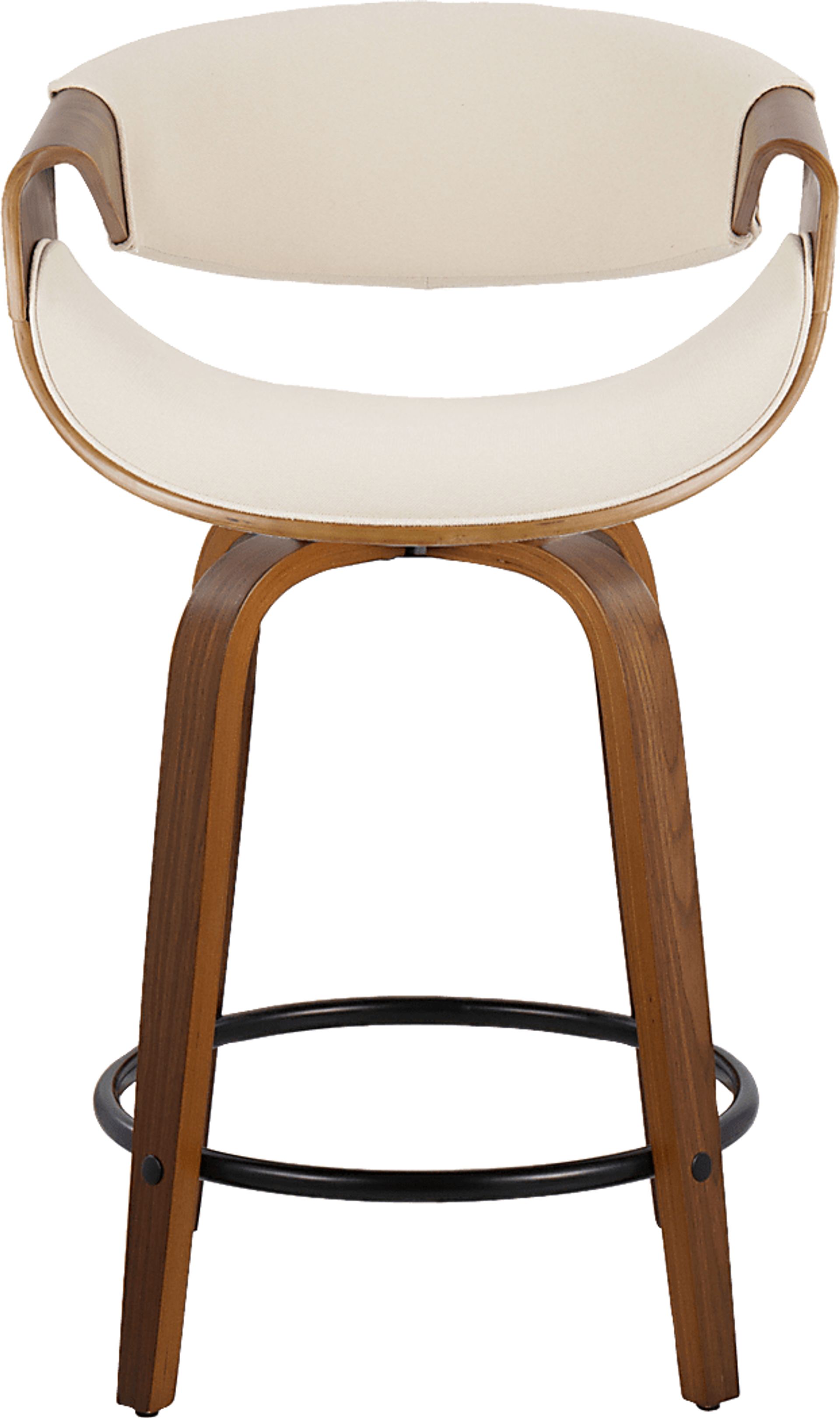 Tamaaron Cream Swivel Counter Height Stool, Set of 2 - Image 10