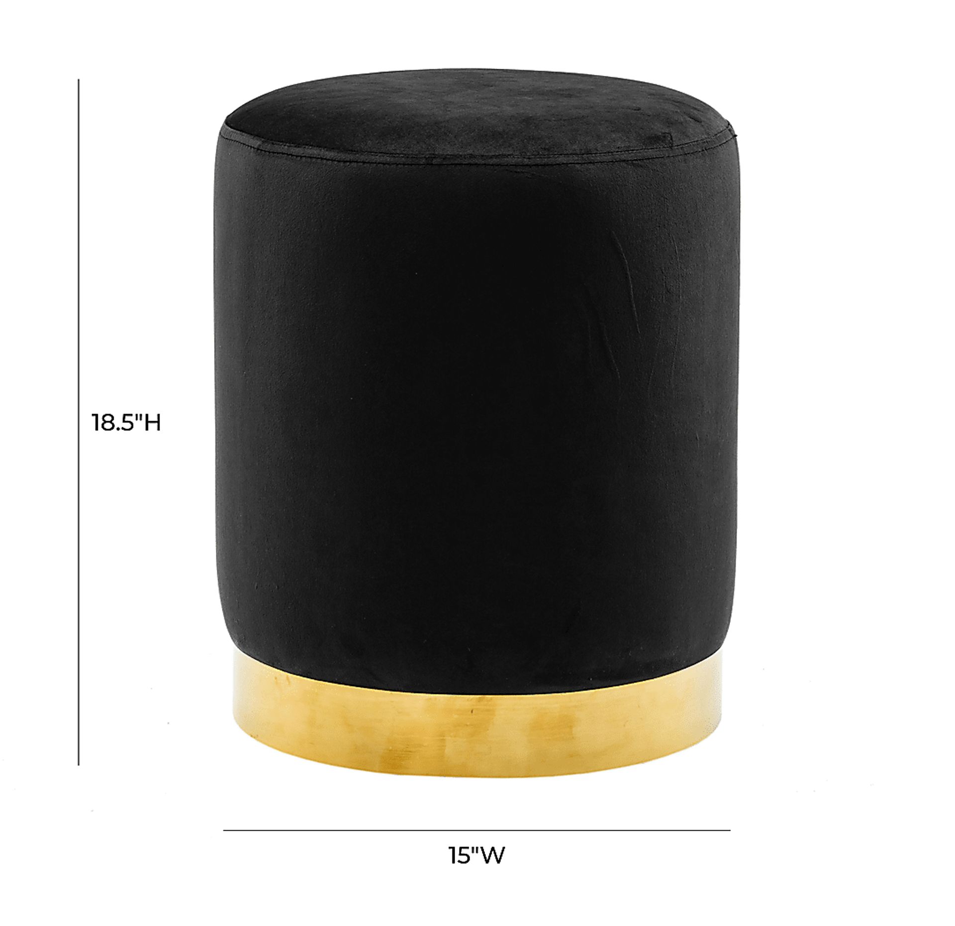 Tamar Ann Black Ottoman - Image 5