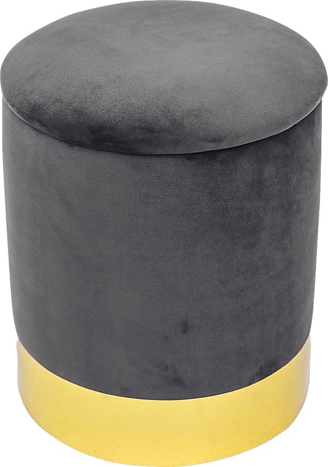 Tamar Ann Gray Storage Ottoman - Thumbnail - Image 1