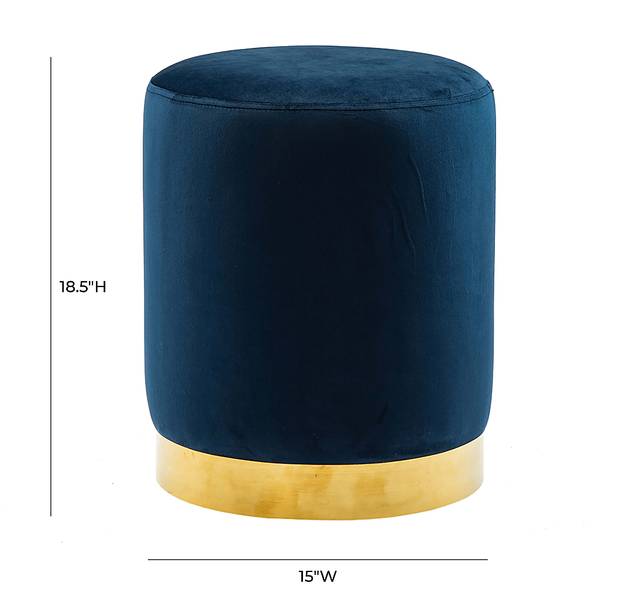 Tamar Ann Navy Ottoman - Thumbnail - Image 3