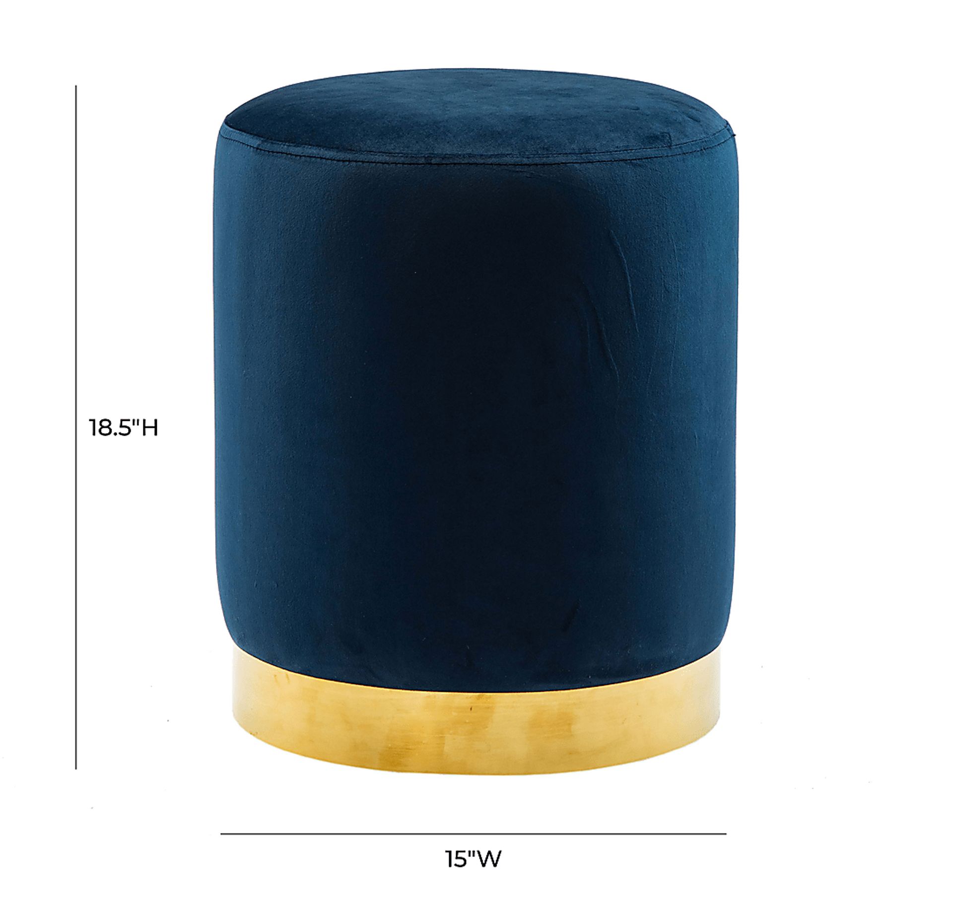 Tamar Ann Navy Ottoman - Image 3