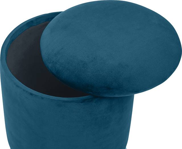 Tamar Ann Navy Storage Ottoman - Thumbnail - Image 2
