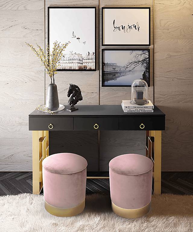 Tamar Ann Pink Blush Storage Ottoman - Thumbnail - Image 4