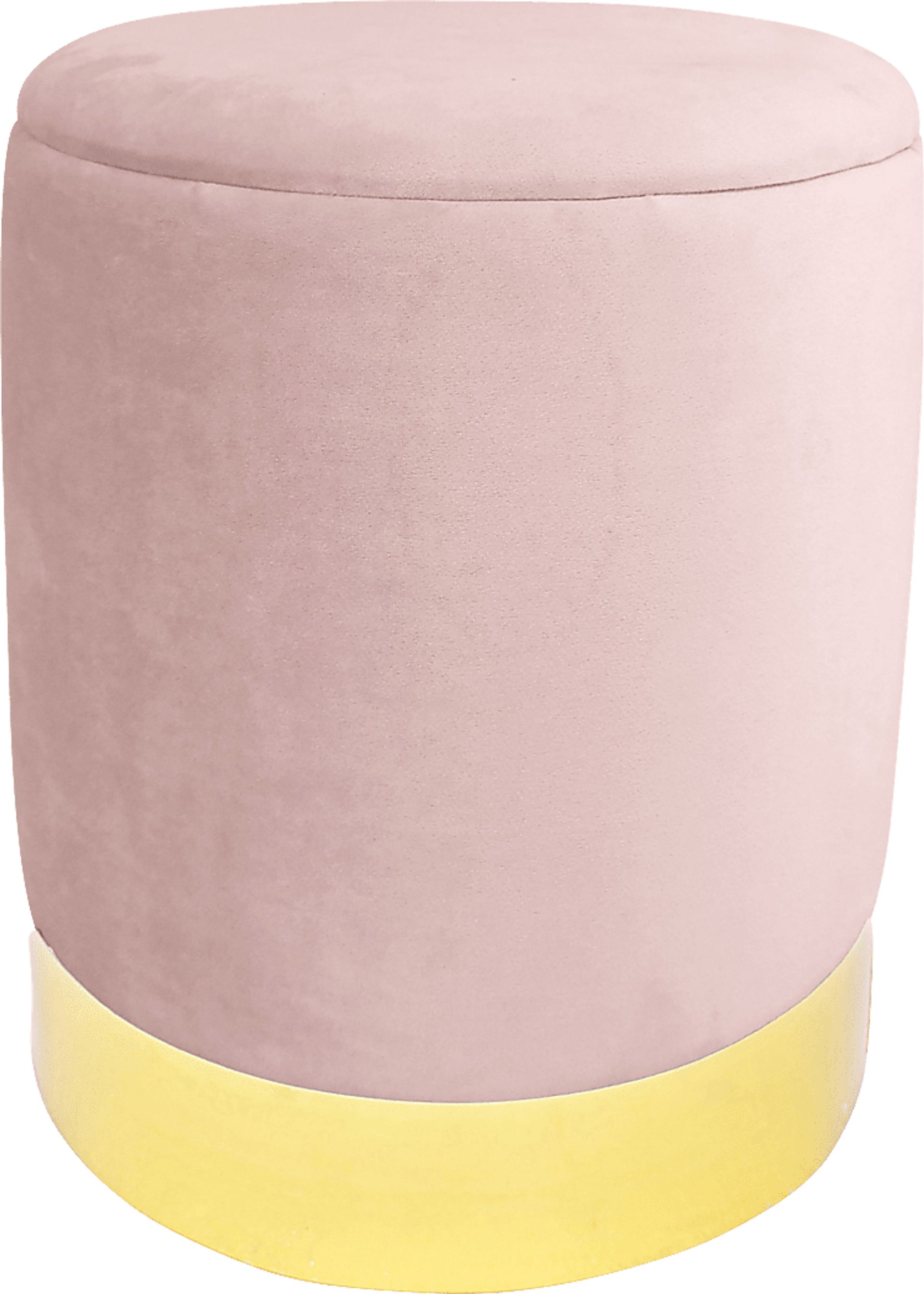 Tamar Ann Pink Blush Storage Ottoman - Image 1