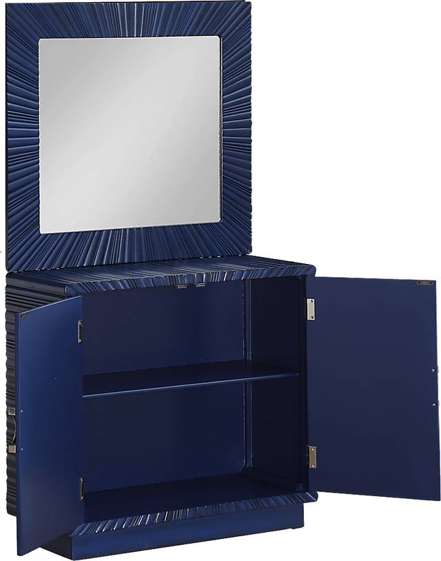 Tamar Blue Cabinet and Mirror Set - Thumbnail - Image 3