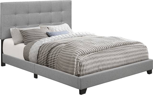 Tamara Gray King Upholstered Bed - Thumbnail - Image 3