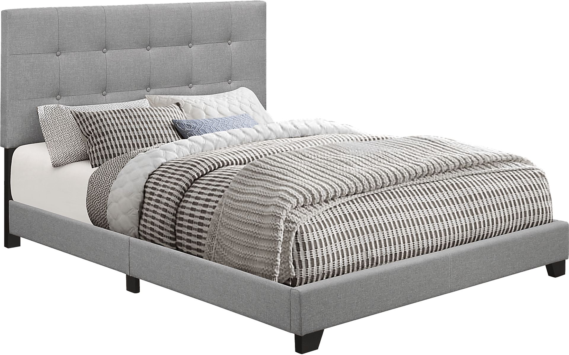 Tamara Gray King Upholstered Bed - Image 3