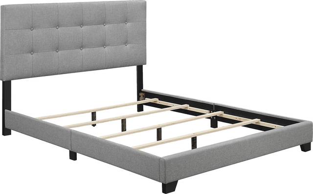 Tamara Gray King Upholstered Bed - Thumbnail - Image 4
