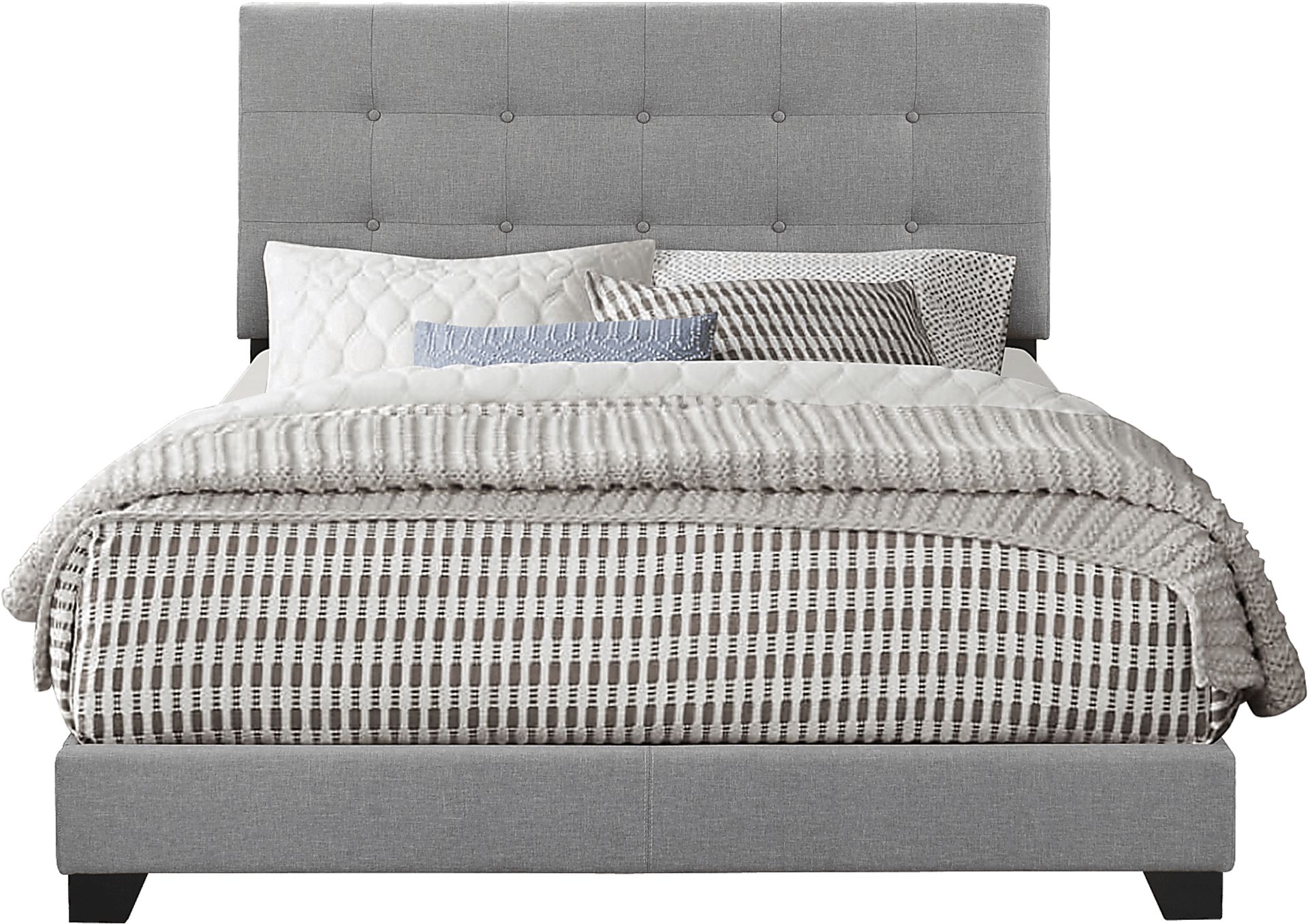 Tamara Gray King Upholstered Bed - Image 1