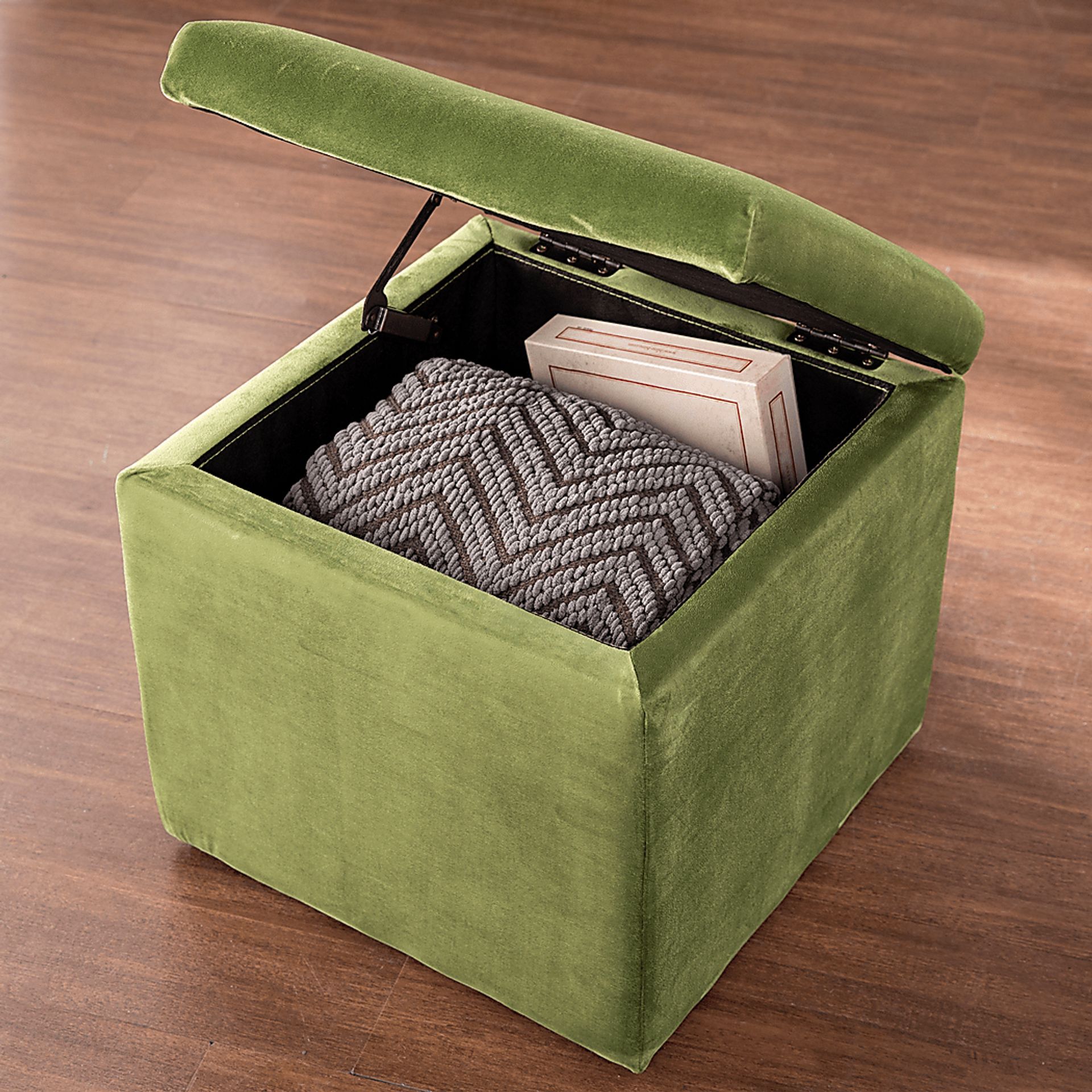 Tamassee Green Ottoman - Image 5