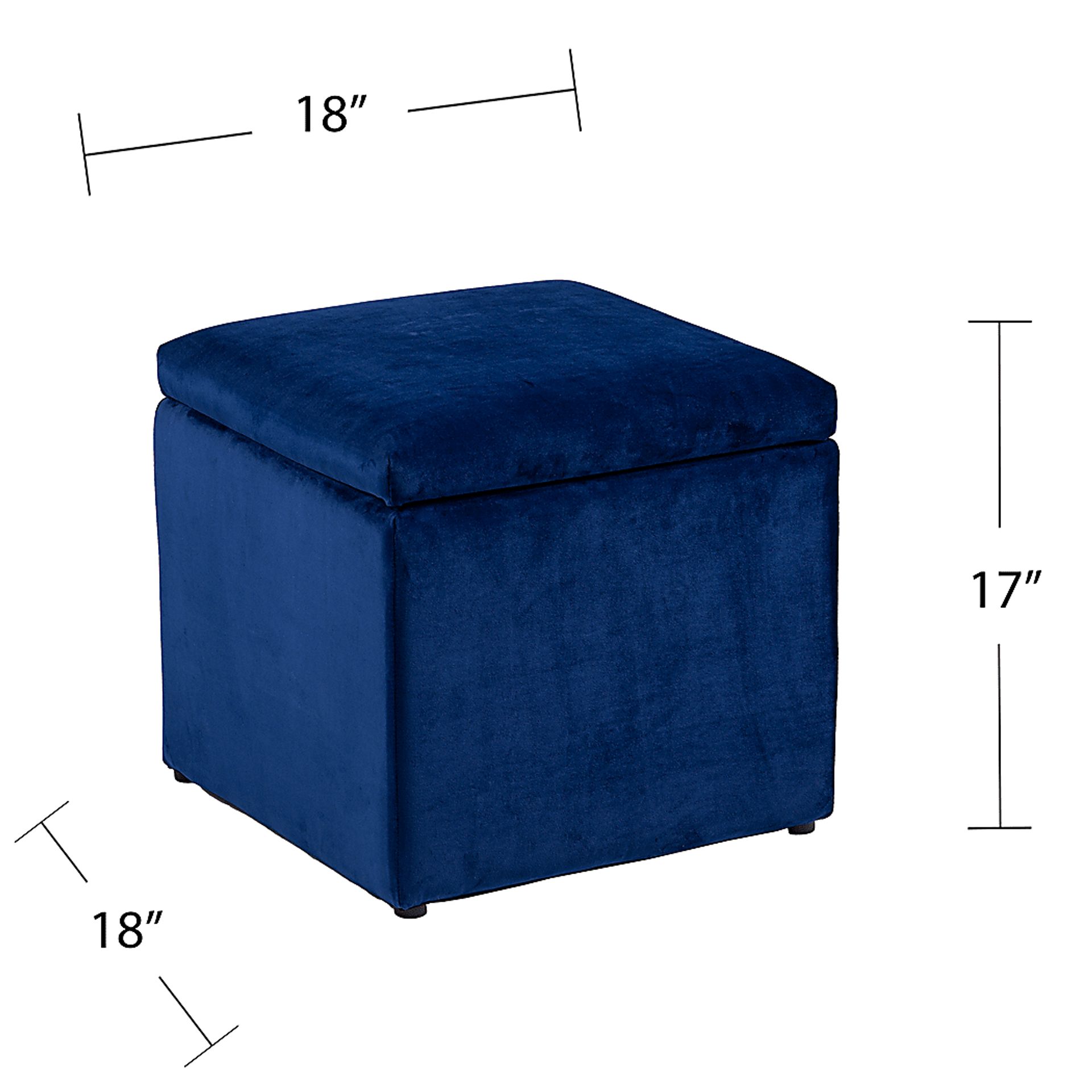 Tamassee Navy Ottoman - Image 5