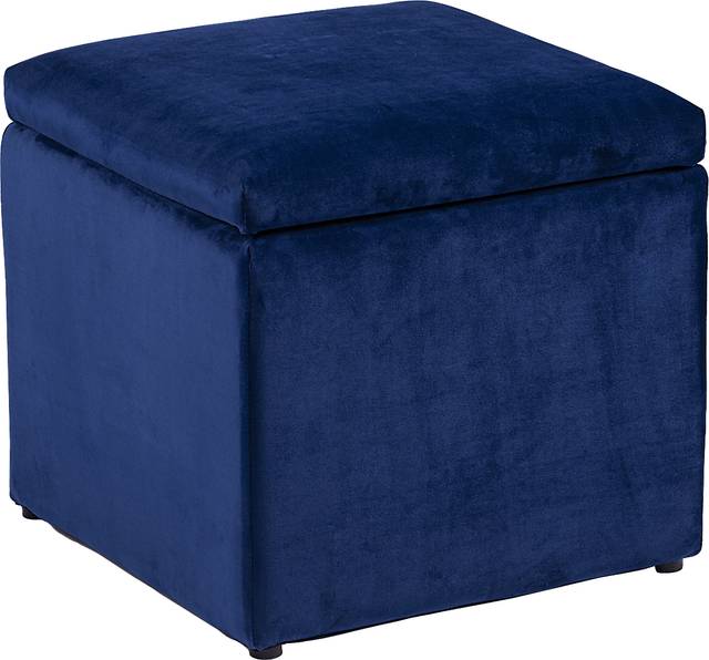 Tamassee Navy Ottoman - Thumbnail - Image 1