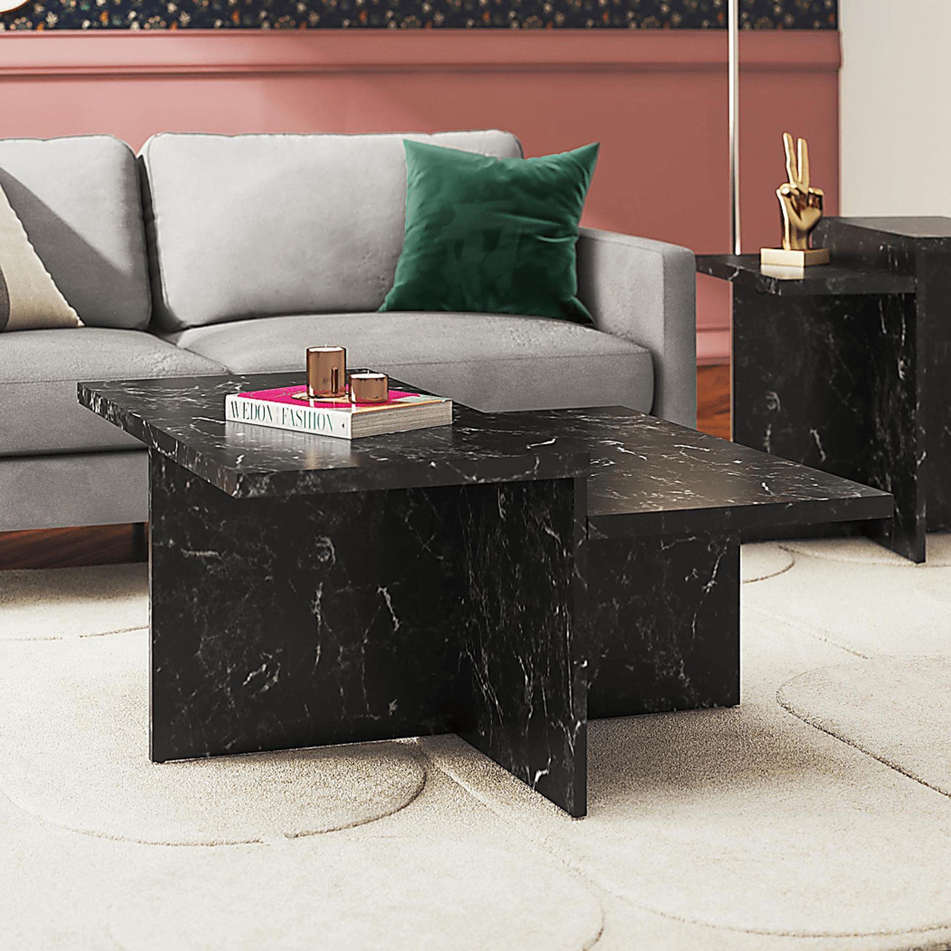 Tamdon Black Coffee Table - Image 2