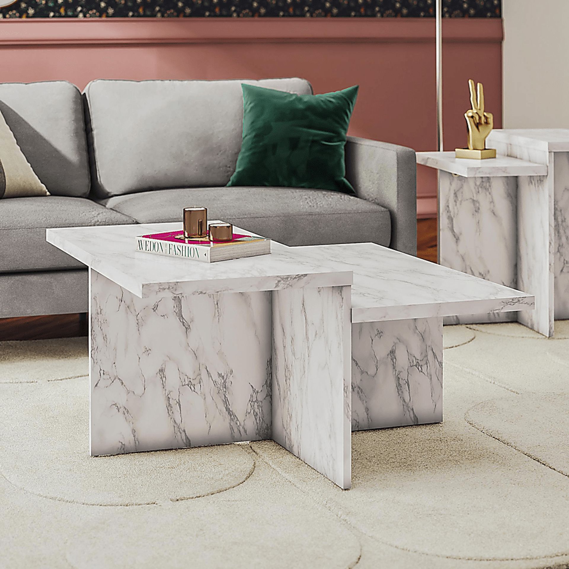 Tamdon White Coffee Table - Image 2