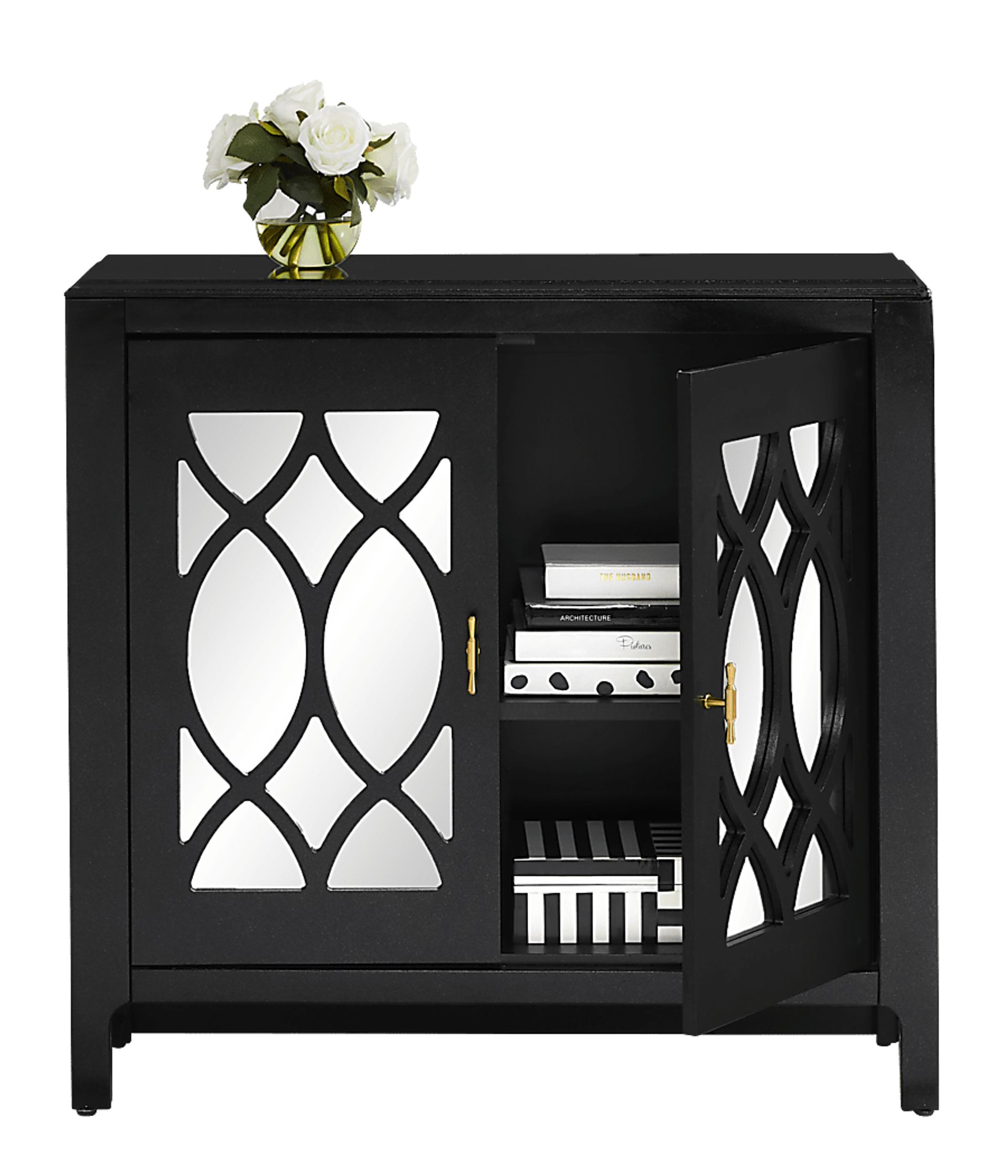 Tameran Black 2 Door Accent Cabinet - Image 3