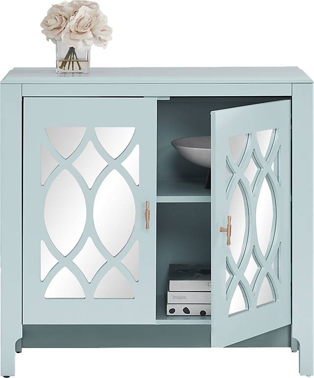 Tameran Blue 2 Door Accent Cabinet - Thumbnail - Image 3