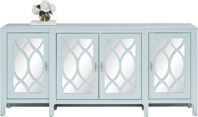 Tameran Blue 4 Door Accent Cabinet - Thumbnail - Image 2
