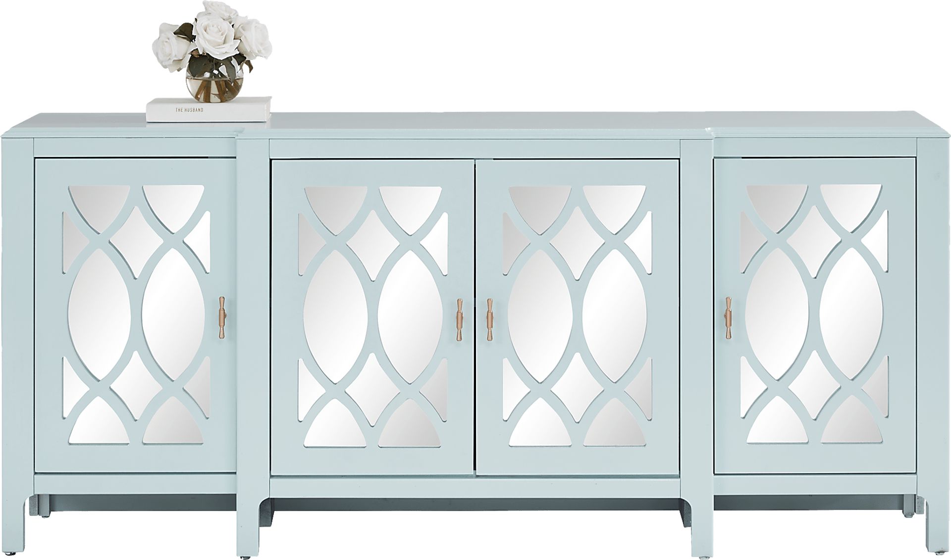 Tameran Blue 4 Door Accent Cabinet - Image 2