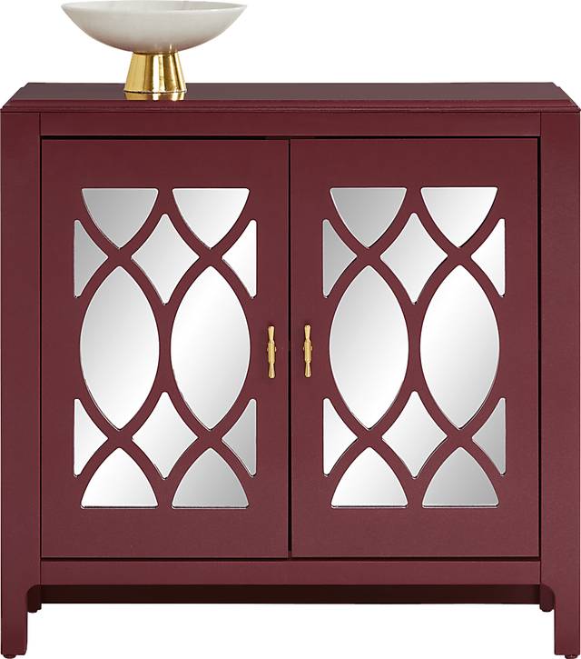 Tameran Red 2 Door Accent Cabinet - Thumbnail - Image 2
