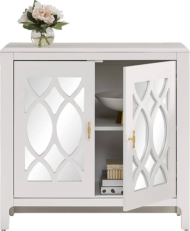 Tameran White 2 Door Accent Cabinet - Thumbnail - Image 3