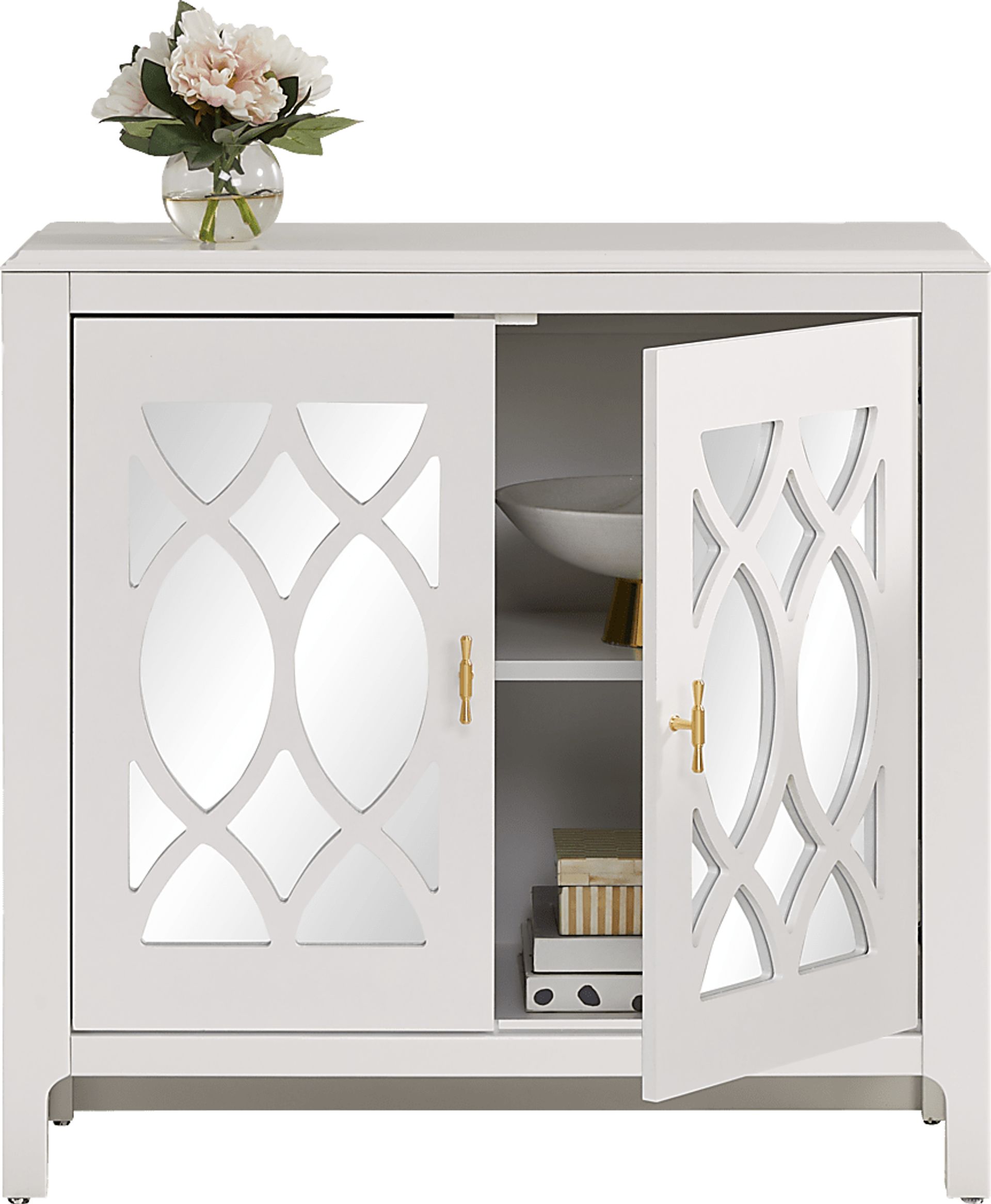 Tameran White 2 Door Accent Cabinet - Image 3