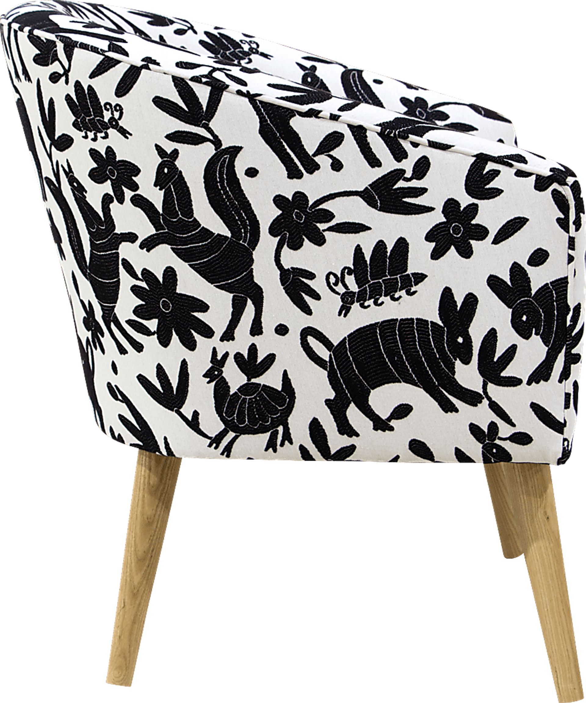 Tamesi Black Accent Chair - Image 3