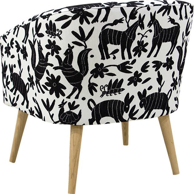 Tamesi Black Accent Chair - Thumbnail - Image 4