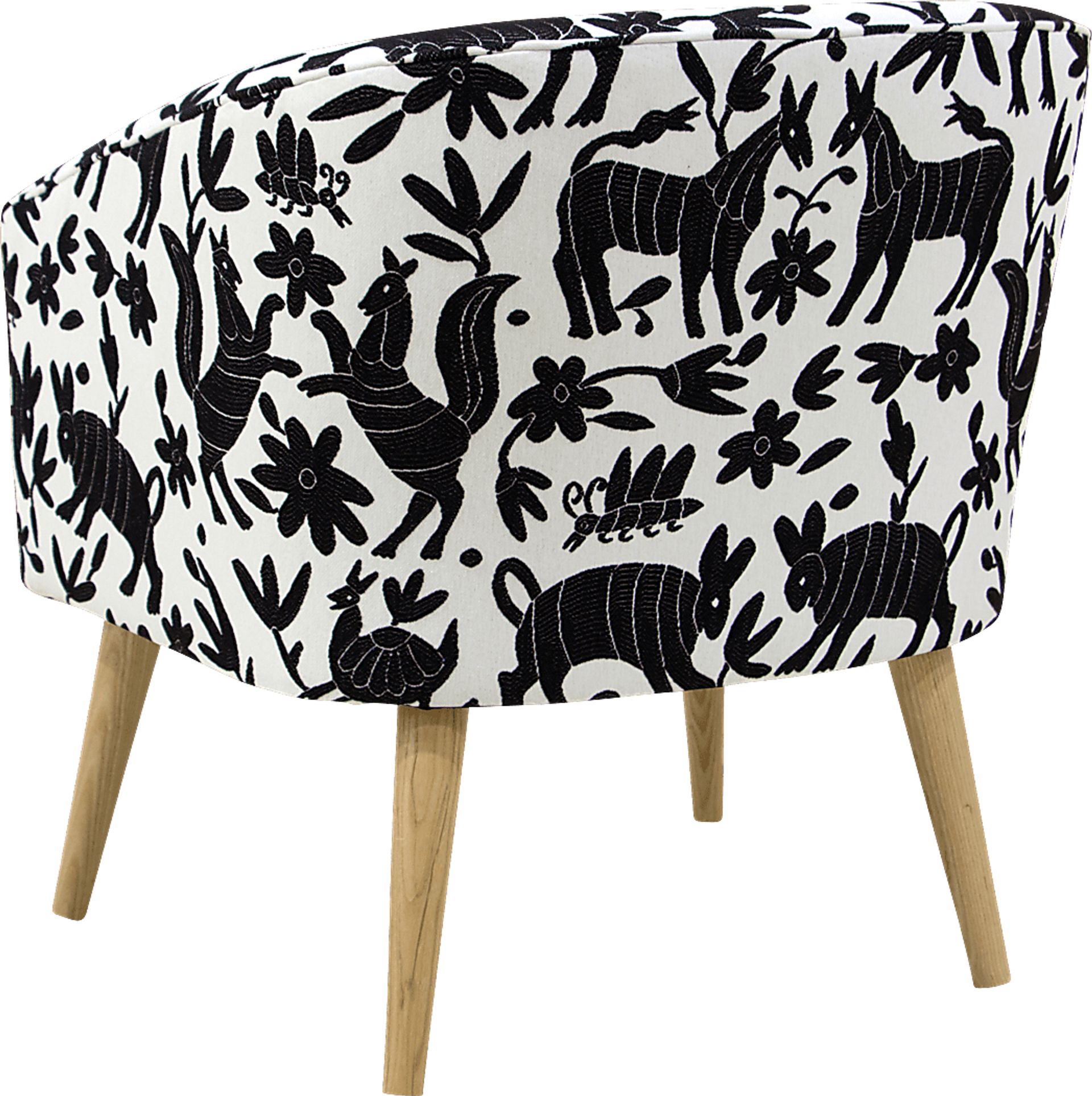 Tamesi Black Accent Chair - Image 4