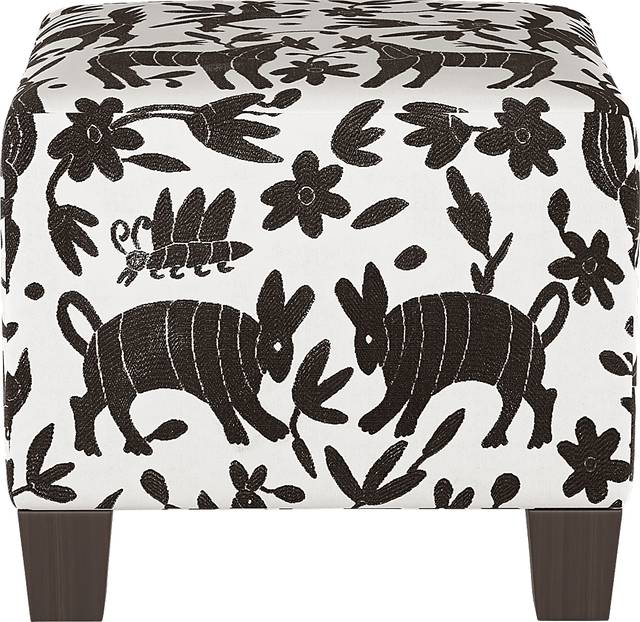 Tamesi Black Ottoman - Thumbnail - Image 2
