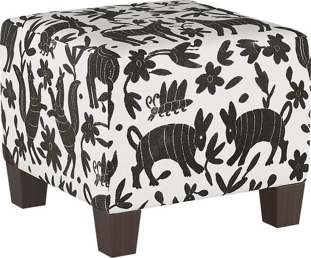 Tamesi Black Ottoman - Thumbnail - Image 1