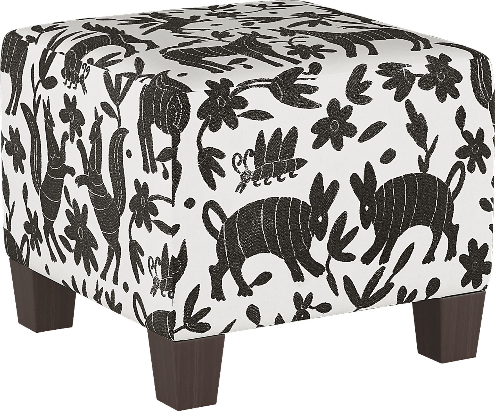 Tamesi Black Ottoman - Image 1