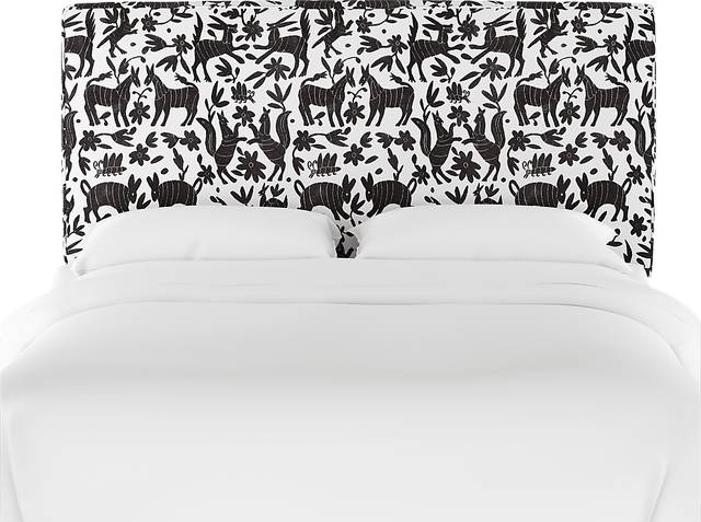 Tamesi Black Queen Upholstered Headboard - Thumbnail - Image 2