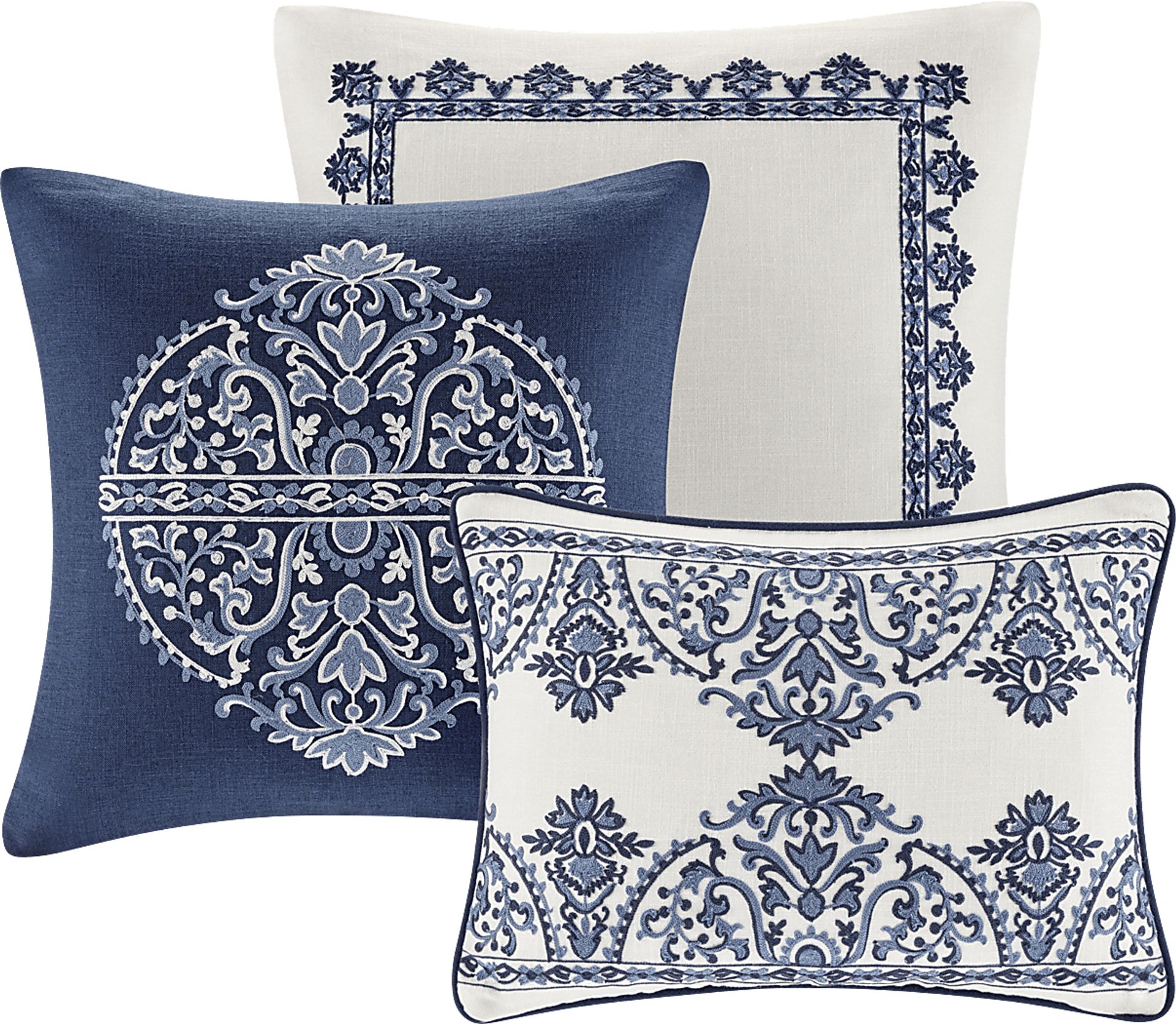 Tamia Off White 8 Pc Queen Comforter Set - Image 9