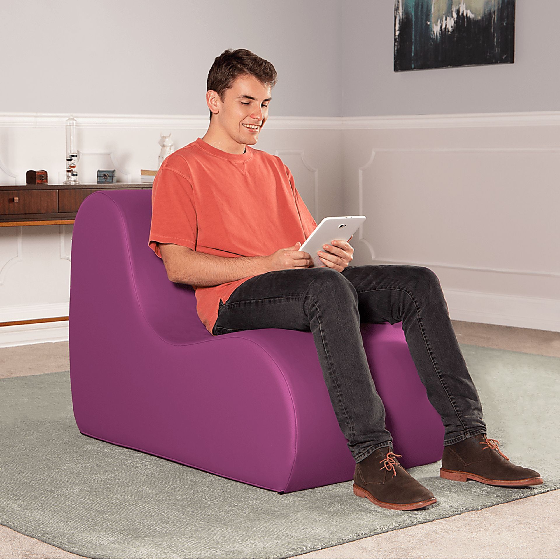 Kids Tamiko Purple Large Chair - Image 6