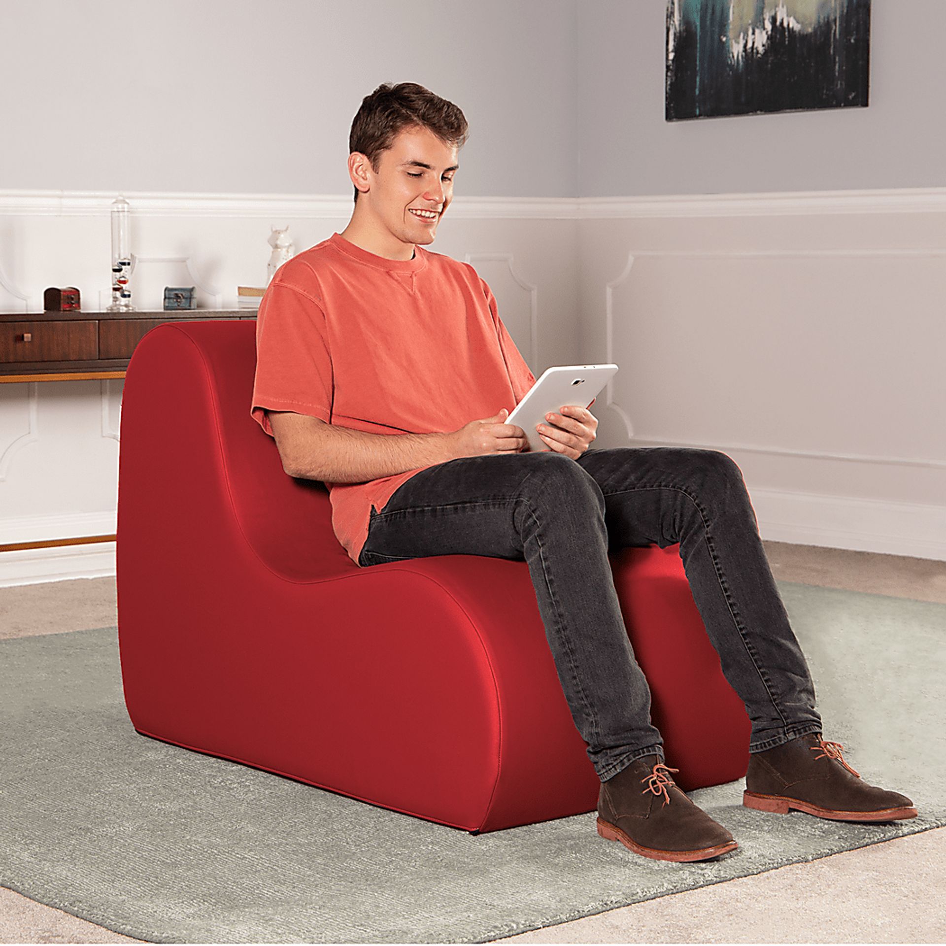 Kids Tamiko Red Large Chair - Image 6
