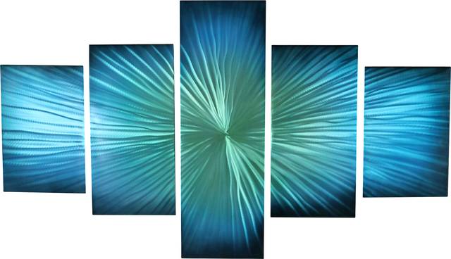 Tamina Navy Wall Decor, Set of 5 - Thumbnail - Image 1