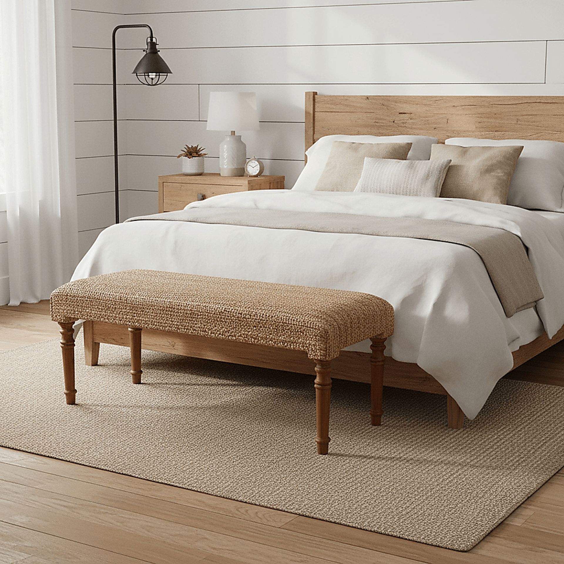 Tamit Brown Bench - Image 2