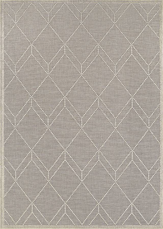 Tamiya Dove Gray 5'3 x 7'6 Indoor/Outdoor Rug - Thumbnail - Image 1