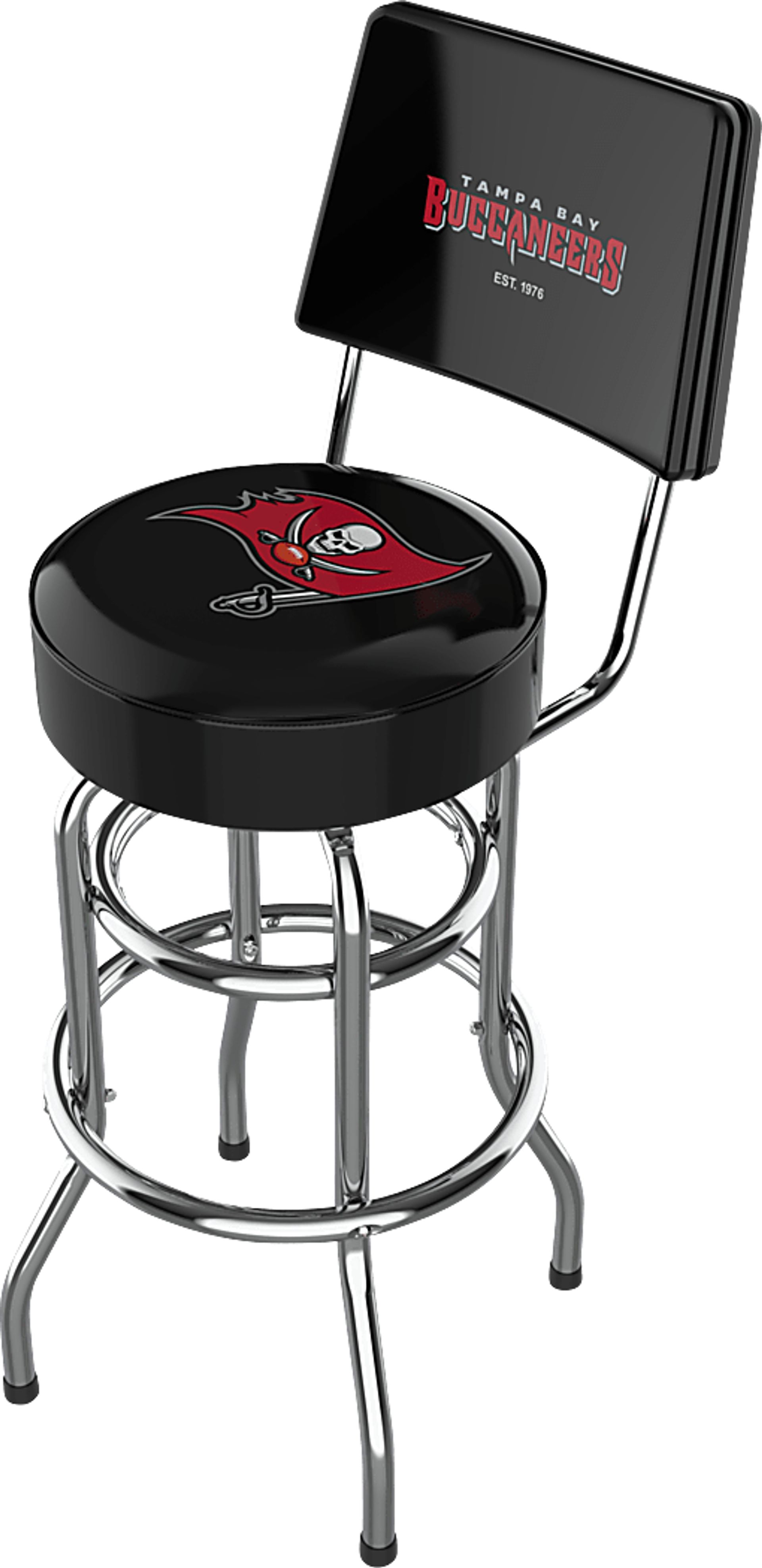 Tampa Bay Buccaneers Black Barstool - Image 1